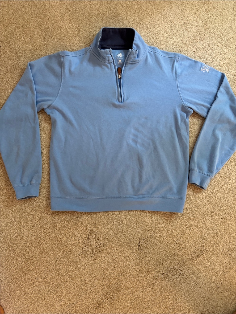 Johnnie-O ladies light blue 1/4 zip